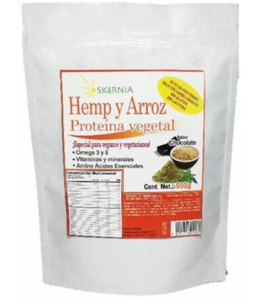 PROTEINA DE HEMP Y ARROZ SAB CHOCOLATE 500 G GOLDEN HARVEST