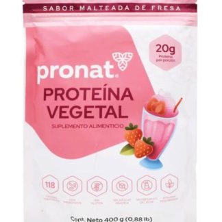PROTEINA VEGETAL FRESA 400 G PRONAT