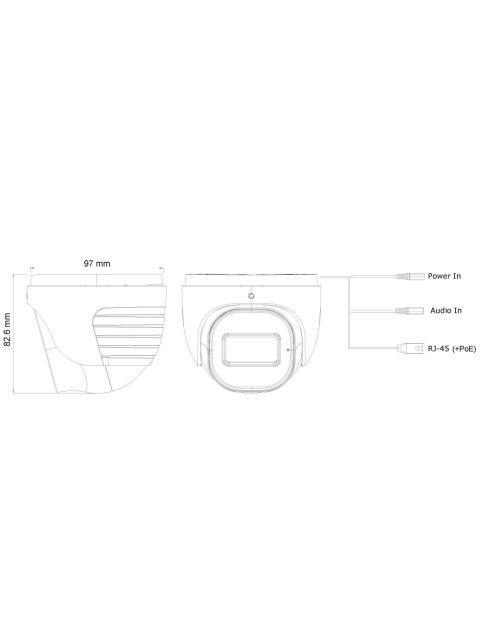 PROVISION ISR CAMARA IP DOMO IR PARA INTERIORES-EXTERIORES ALAMBRICO1920 X 1080 PIXELES DIA-NOCHE VISION NOCTURNA - Image 3