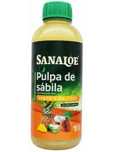 PULPA DE SABILA PIÑA COCO 1 L SANALOE