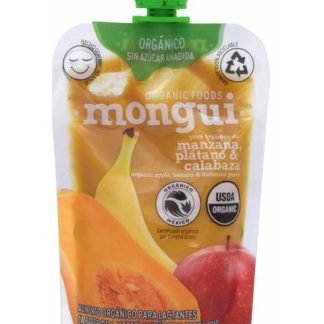 PURE MANZANA PLATANO CALABAZA 100 G MONGUI