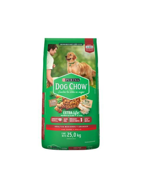 PURINA DOG CHOW ALIM PERRO ADULTO RAZAS GRAN BULTO 25 KG