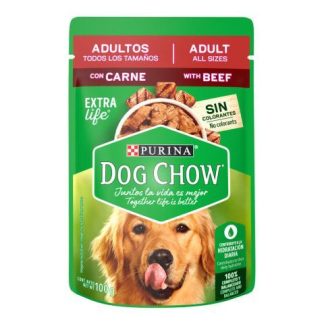 PURINA DOG CHOW SABROSOBRES ADULTOS CARNE 100 GR