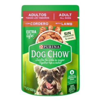PURINA DOG CHOW SABROSOBRES ADULTOS CORDERO 100 GR