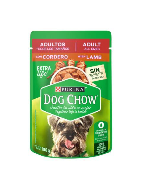 PURINA DOG CHOW SABROSOBRES ADULTOS CORDERO 100 GR