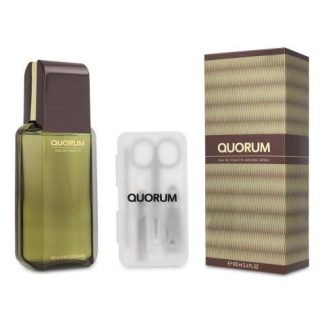 QUORUM 100ML EDT SPRAY  KIT MANICURE - CABALLERO