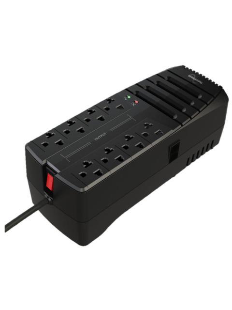 REGULADOR DATASHIELD RAD2000 8 NEGRO HOGAR Y OFICINA 2000 VA 1000 W