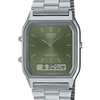 RELOJ ANALOGO PLATA CASIO