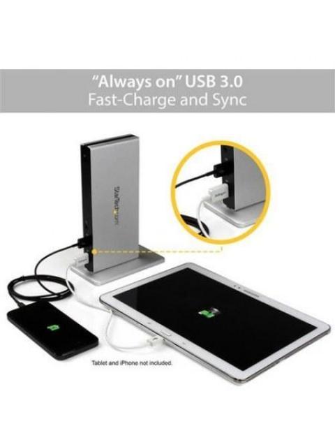 STARTECH  REPLICADOR DE PUERTOS UNIVERSAL USB 3.0 PARA LAPTOP CON DVI DOBLE Y ETHERNET GIGABIT CON ADAPTADORES HDMI VGA - Image 5