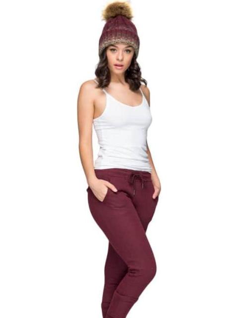 PANTS CINTURA REGULAR VINO LOVE TO LOUNGE - Image 5