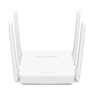 ROUTER MERCUSYS FAST ETHERNET DE BANDA DUAL AC10 AC1200 INALAMBRICO 867MBIT-S 3X RJ-45 2.4-5GHZ CON 4 ANTENAS EXTERNAS DE 5DBI