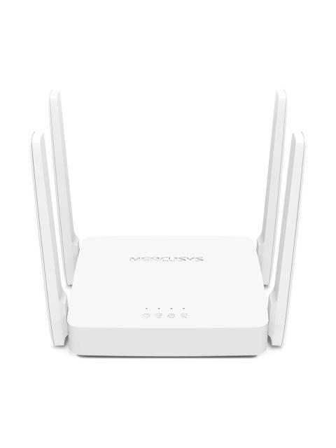 ROUTER MERCUSYS FAST ETHERNET DE BANDA DUAL AC10 AC1200 INALAMBRICO 867MBIT-S 3X RJ-45 2.4-5GHZ CON 4 ANTENAS EXTERNAS DE 5DBI