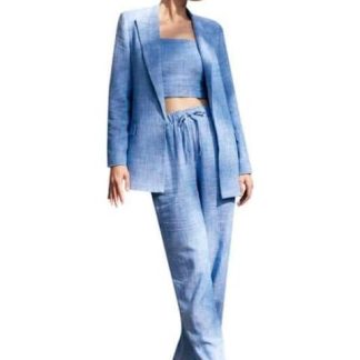 SACO DE LINO AZUL HOLLY LAND