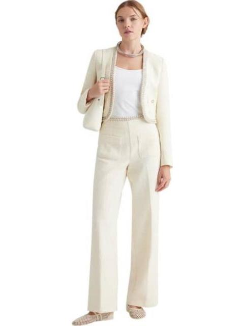 SACO SACO CORTO CON APLICACION MARFIL HOLLY LAND