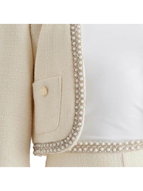 SACO SACO CORTO CON APLICACION MARFIL HOLLY LAND - Image 6