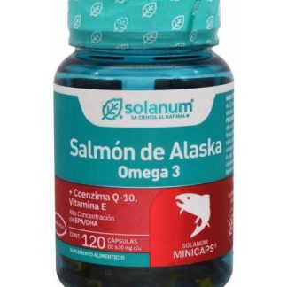 SALMON DE ALASKA OMEGA 3 COENZIMA Q10 VIT E 120 CAP SOLANUM