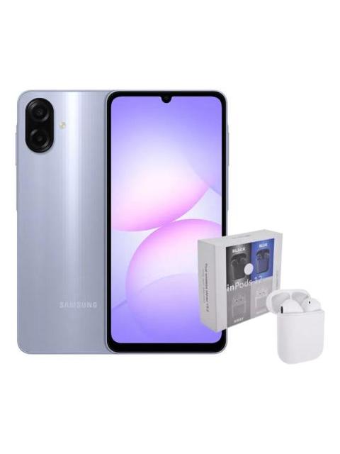 SAMSUNG GALAXY A07 DUAL 64GB 4RAM VIOLET + AIRPODS GENERICOS VIOLETA