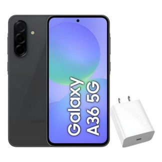 SAMSUNG GALAXY A36 5G DUAL SIM 128GB 8RAM BLACK + ADAPTADOR GENERICO NEGRO