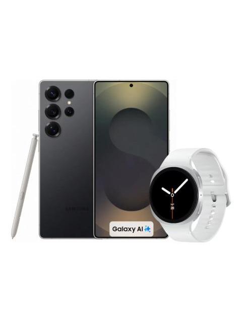 SAMSUNG GALAXY S25 ULTRA 5G 512GB 12RAM BLACK + WATCH 8 44MM NEGRO