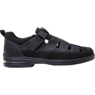 SANDALIA CASUAL AJUSTE CON VELCRO NEGRO KAFE