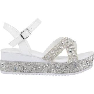 SANDALIA CON BRILLOS BLANCO VIVIS SHOES KIDS