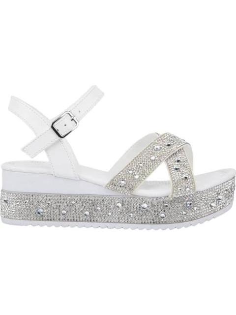 SANDALIA CON BRILLOS BLANCO VIVIS SHOES KIDS