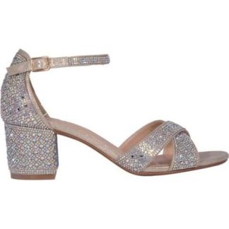 SANDALIA CON BRILLOS ORO MOLTO BELLO