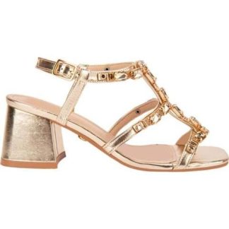 SANDALIA CON BRILLOS ORO THALIA SODI