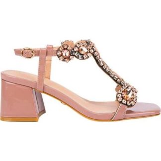 SANDALIA CON BRILLOS ROSA THALIA SODI