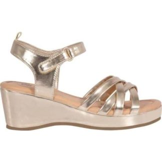 SANDALIA CON PLATAFORMA ORO VIVIS SHOES KIDS