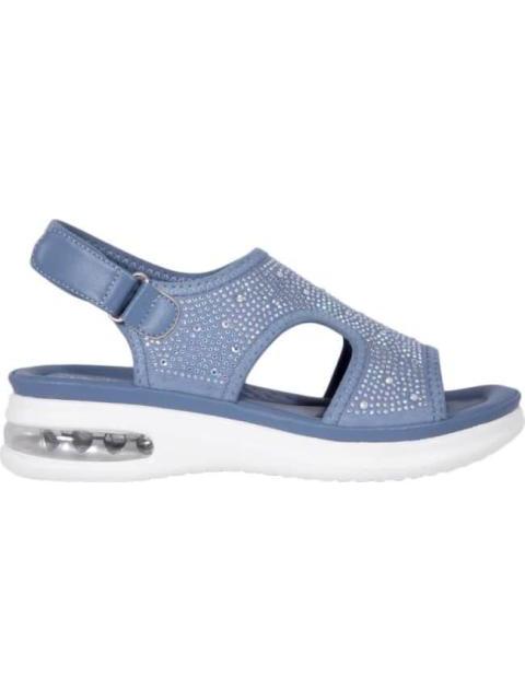 SANDALIA CON VALVULA AZUL SHOSH