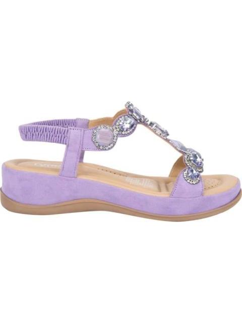 SANDALIA CONFORT CON BRILLOS LILA VI LINE