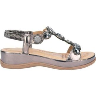 SANDALIA CONFORT CON BRILLOS PEWTER VI LINE