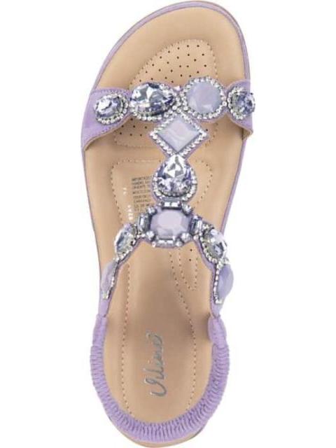 SANDALIA CONFORT CON BRILLOS LILA VI LINE - Image 3