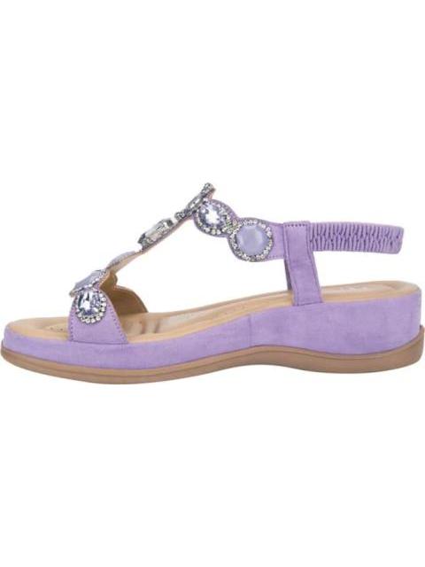 SANDALIA CONFORT CON BRILLOS LILA VI LINE - Image 5