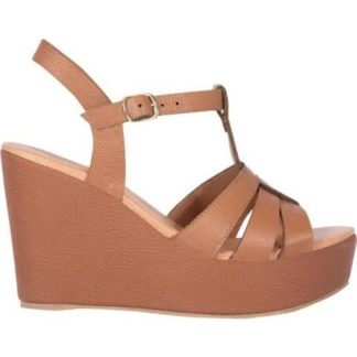 SANDALIA DE PIEL CAFE VI LINE