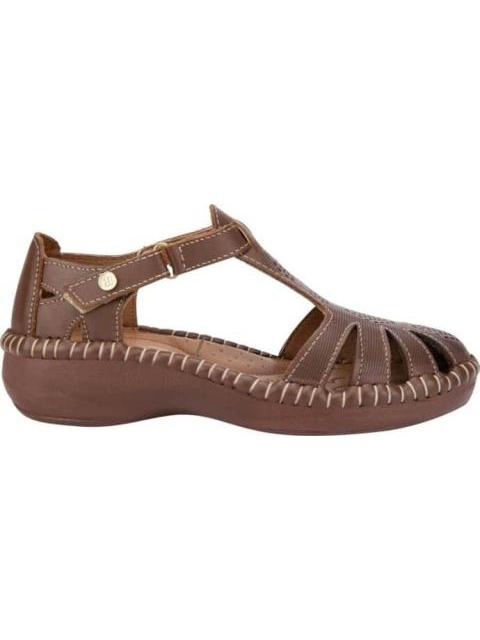 SANDALIA DE PIEL CAMEL SHOSH