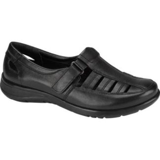 SANDALIA DE PIEL NEGRO CALZADO PAZSTOR