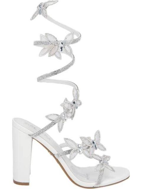 SANDALIA ESPIRAL MARIPOSAS BLANCO BELINDA PEREGRIN