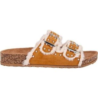 SANDALIA ESTOPEROLES CAMEL VI LINE FASHION