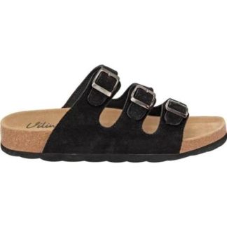 SANDALIA GAMUZA NEGRO VI LINE