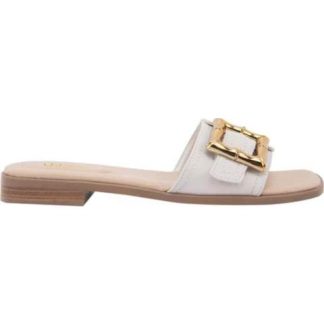 SANDALIA HEBILLA BEIGE/HUESO VI LINE