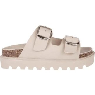 SANDALIA HEBILLAS BEIGE/HUESO VI LINE