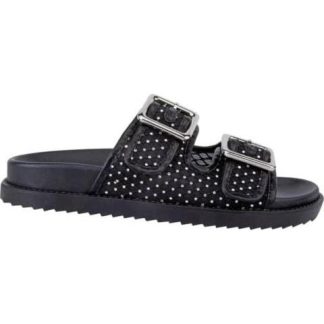 SANDALIA HEBILLAS NEGRO VI LINE FASHION