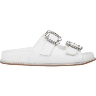 SANDALIA HEBILLAS PEDRERIA BLANCO VI LINE FASHION