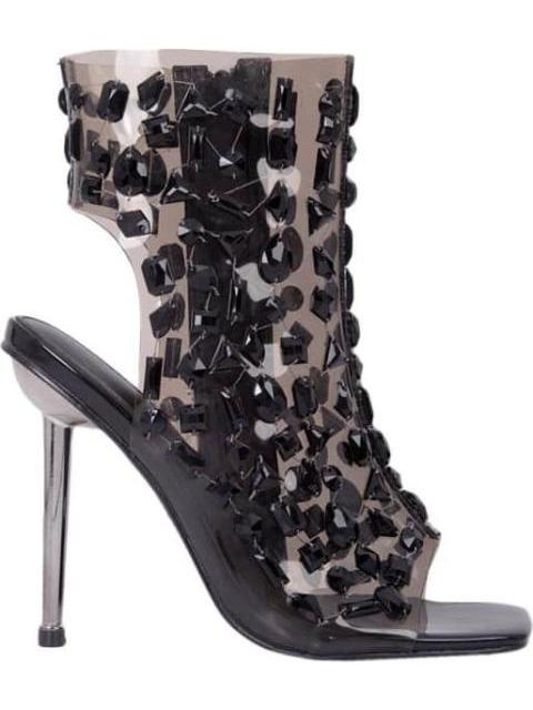 SANDALIA MICA CON BRILLOS NEGRO THALIA SODI