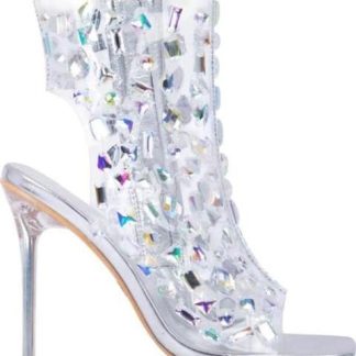 SANDALIA MICA CON BRILLOS PLATA THALIA SODI