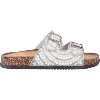 SANDALIA PERLAS PLATA VI LINE