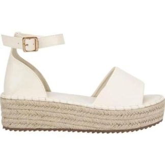 SANDALIA PLANA BEIGE/HUESO VI LINE