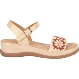 SANDALIA PLANA BEIGE VI LINE